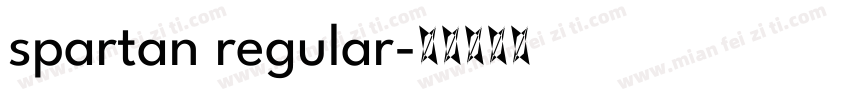 spartan regular字体转换